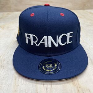 NEW 7 1/4 France Rings Crwns French Country Pride Fitted Cap Hat Blue